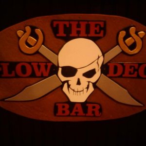 The B-Low Deck Bar Sign