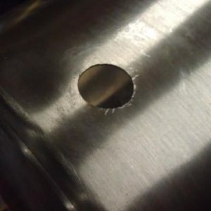 Finished hole for element