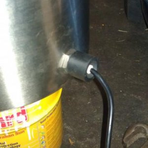 Element fitting complete - no leaks!