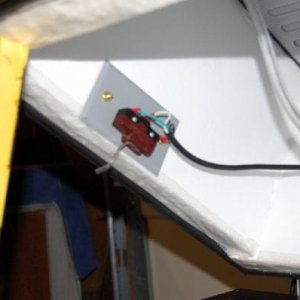 Lid switch to shut off compressor and fans