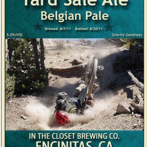 Yard Sale Belgium Ale Label