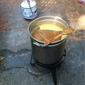 Pumpkin ale boil
