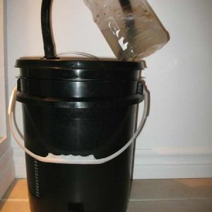 Fermenter with blowover.