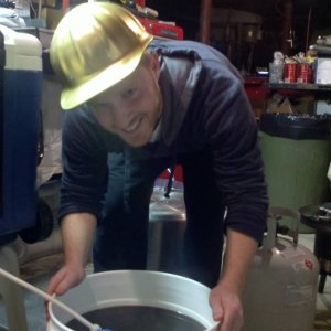 Collectingwortwearingthegoldenbrewershelmet