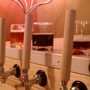 Firstthreebeersontap