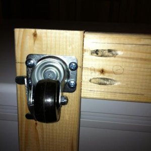 Keezer wheeled base (close up)