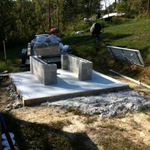 the start of my wood fired pizza oven