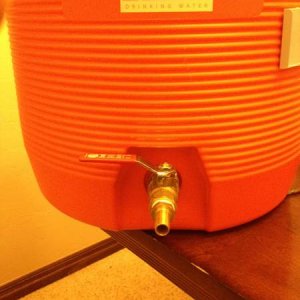 Cooler mash Tun with 1/2" ball valve.