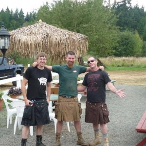 Yes those are kilts, yes they are Utilikilts, no we wont tell you whats under them