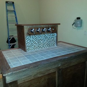 Back splash install