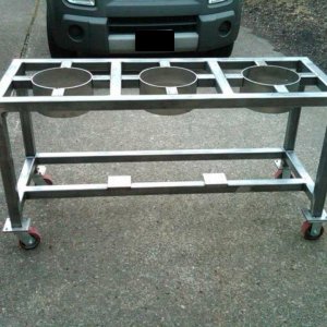 Pictures of the Brew Stand build