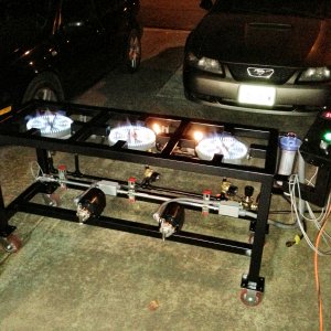 Pictures of the Brew Stand build