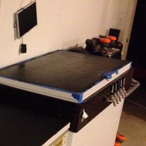 Keezer with Chalkboard Paint