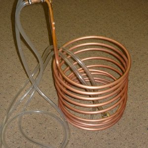 Copper wort chiller