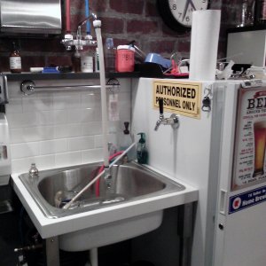 sink + keezer