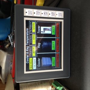 PLC/Touchscreen Kegerator Controller