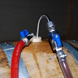 emptying barrel