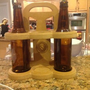 Sturdy Home Brew Carriers and Custom Laser Engraved Glasses