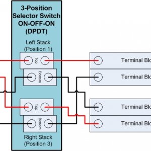 DPDT 3-Position Selector Switch