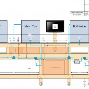 1. Brewstand Design Drawing - Plan View Front