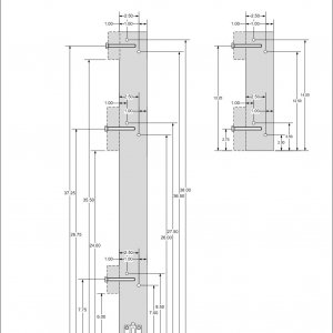 16. Brewstand Design Drawings - Hole Plan Vertical