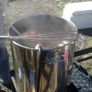Belgian Dubbel boiling