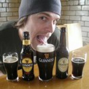 Guiness, straight from the Guinness factory in Dublin.