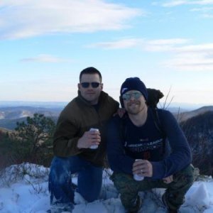 Hiking on a section of the Appalachian Trail in the middle of winter. Stupid idea, but a great best friend made up for it...and beer.