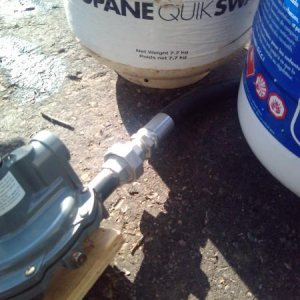 And here is the big ass tubing that we are suspecting to be the problem, it is 12 ft long and a whooping 3/4" ID.