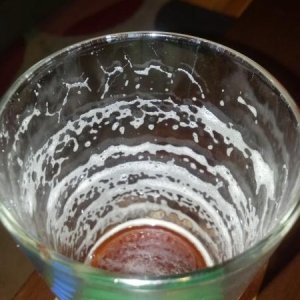 Lacing from my first kegged brew