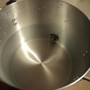 Inside mash tun