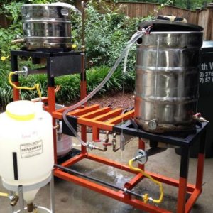 First Brew on Rig - Chilling down
