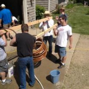 Moving the immersion chiller