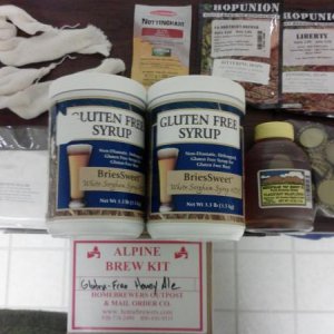 I ended up using pieces of this kit to brew the Lucky 13 GF Imperial IPA