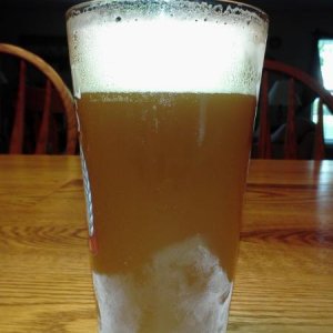 First pour of the GF English Pale Ale from Party Pig...