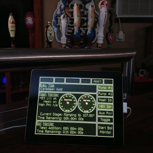 Brewing System running through my iPad