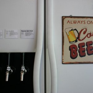 Kegerator project -- tap labels