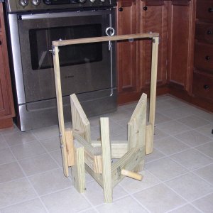 diy brew fridge conical stand 2