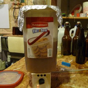 New yeast starter container.