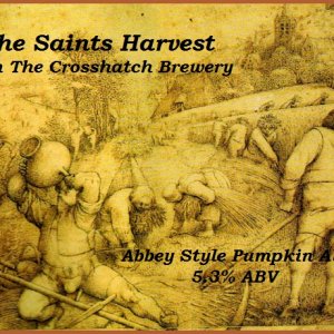 Label for a Pumpkin Abbey Ale