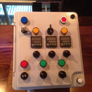 Electronic Brew controller for 3 kettle HERMS system with 5500 watt elements.