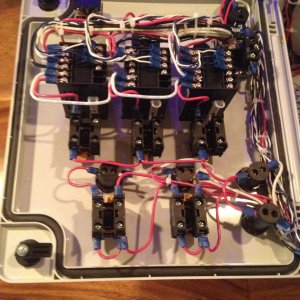 Electronic Brew controller for 3 kettle HERMS system with 5500 watt elements.