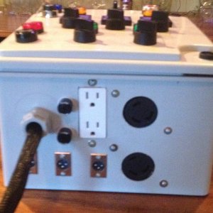 Electronic Brew controller for 3 kettle HERMS system with 5500 watt elements.