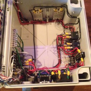 Electronic Brew controller for 3 kettle HERMS system with 5500 watt elements.