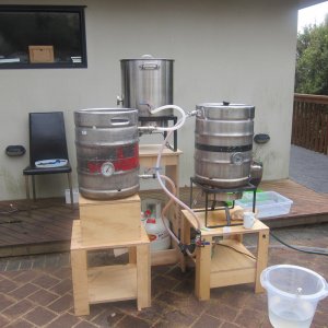 Fly sparge in action