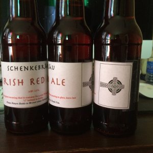 Irish red ale labeles