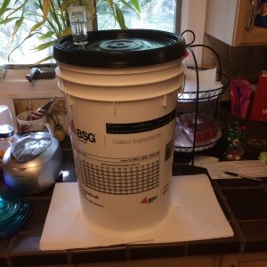 5 gal food grade plastic fermenter