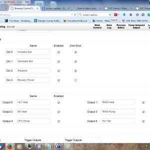 Discrete Input Settings