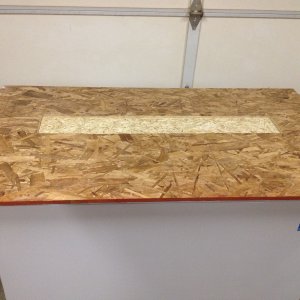 Cut the drip tray recess using a router