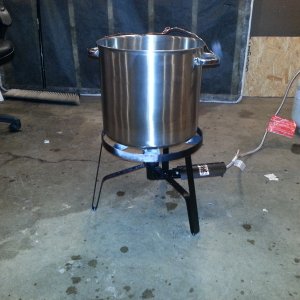 Beer kettle & propane burner